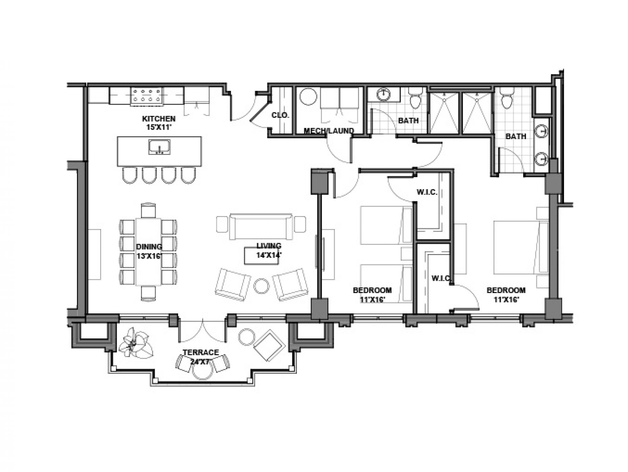 The Carnival | 1,493 sq ft | 2 bed 2 bath